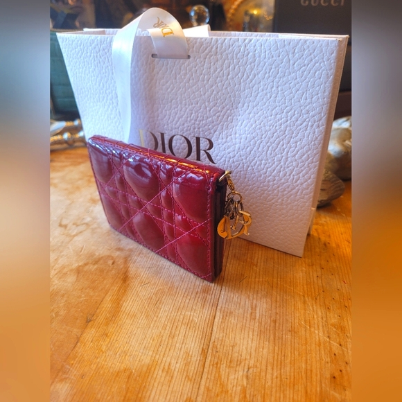 Dior Handbags - Christian Dior Red Patent Wallet